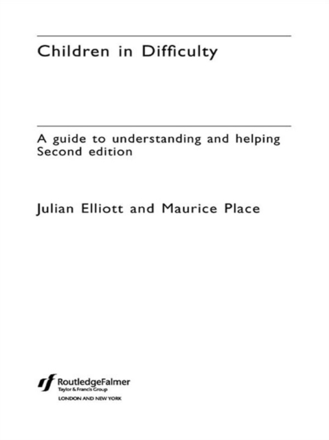 Children in Difficulty : A guide to understanding and helping, EPUB eBook