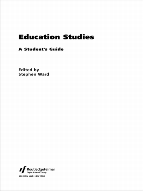 Education Studies : A Student's Guide, EPUB eBook