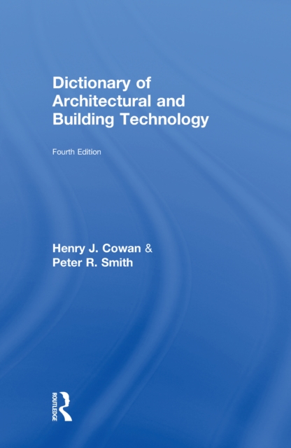 Dictionary of Architectural and Building Technology, EPUB eBook