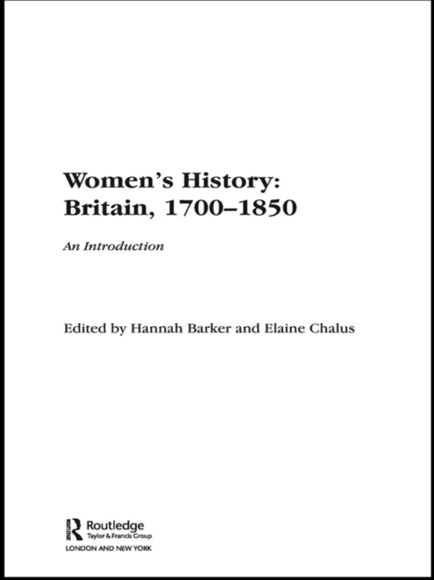 Women's History, Britain 1700-1850 : An Introduction, EPUB eBook