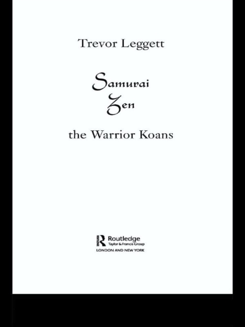 Samurai Zen : The Warrior Koans, EPUB eBook