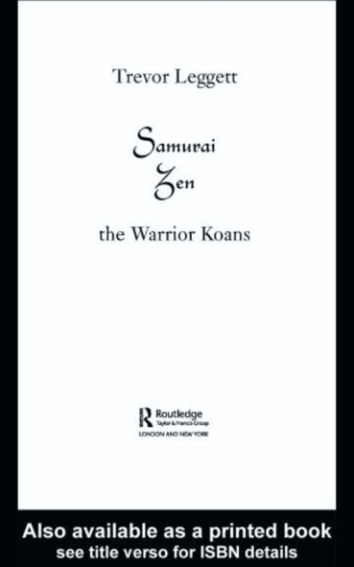 Samurai Zen : The Warrior Koans, PDF eBook