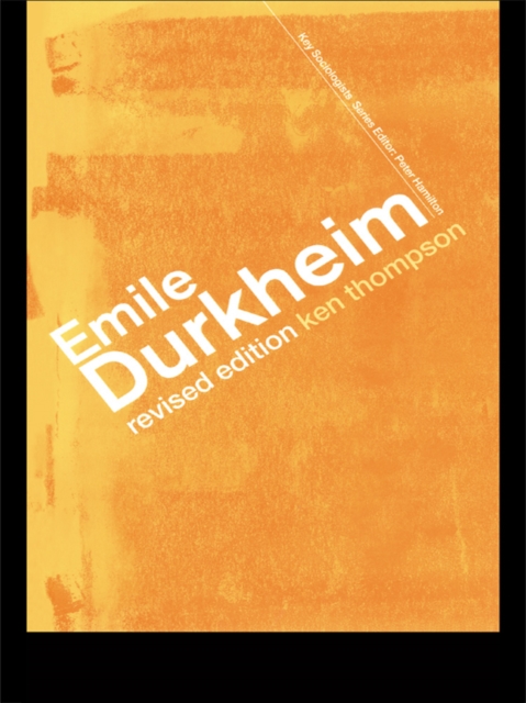 Emile Durkheim, EPUB eBook