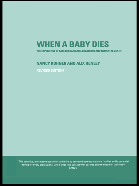 When A Baby Dies : The Experience of Late Miscarriage, Stillbirth and Neonatal Death, EPUB eBook