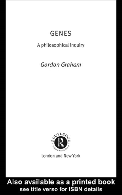 Genes: A Philosophical Inquiry, EPUB eBook