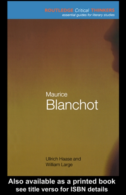 Maurice Blanchot, PDF eBook