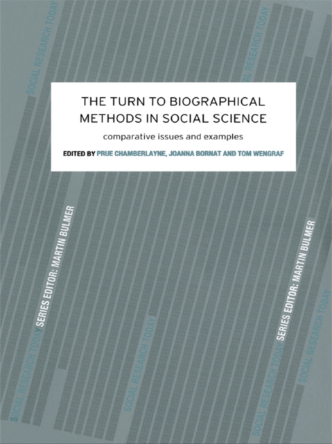 The Turn to Biographical Methods in Social Science : Comparative Issues and Examples, EPUB eBook
