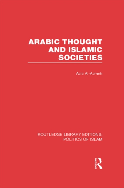 Arabic Thought and Islamic Societies, EPUB eBook