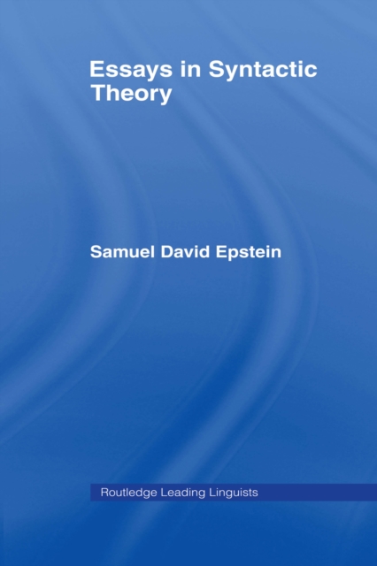 Essays in Syntactic Theory, EPUB eBook