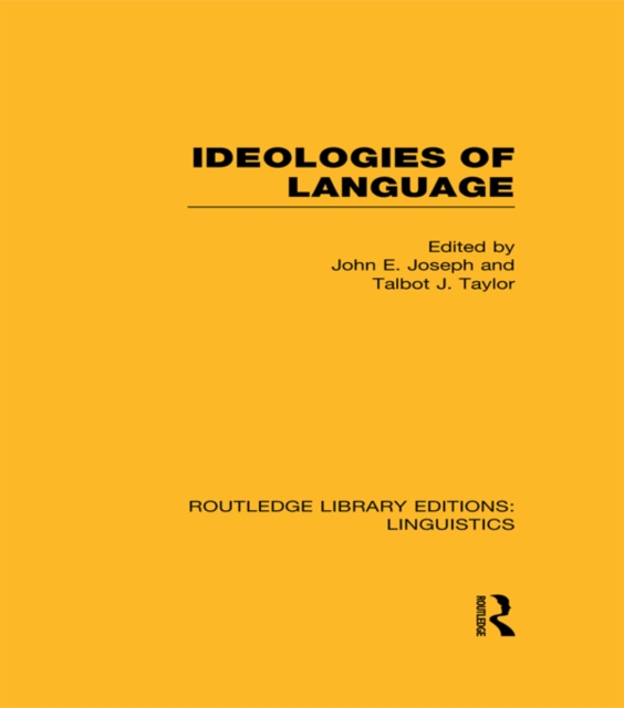 Ideologies of Language, EPUB eBook