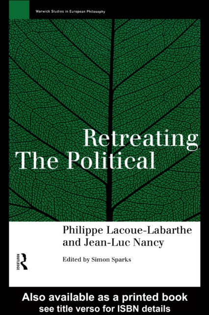 Retreating the Political, EPUB eBook