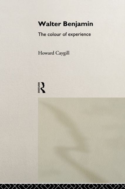 Walter Benjamin : The Colour of Experience, PDF eBook
