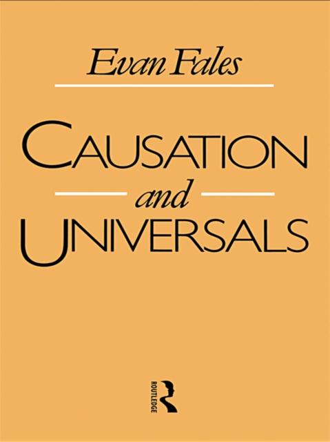 Causation and Universals, EPUB eBook