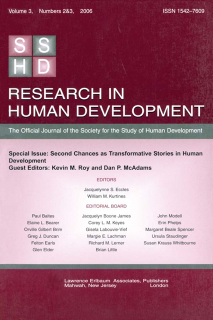 Second Chances As Transformative Stories Rhd V3 2&3, PDF eBook