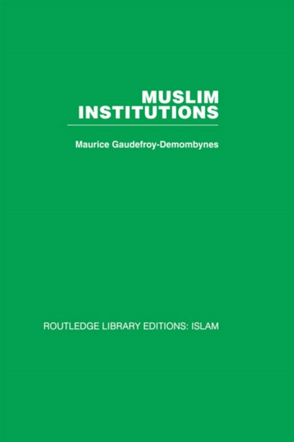 Muslim Institutions, EPUB eBook