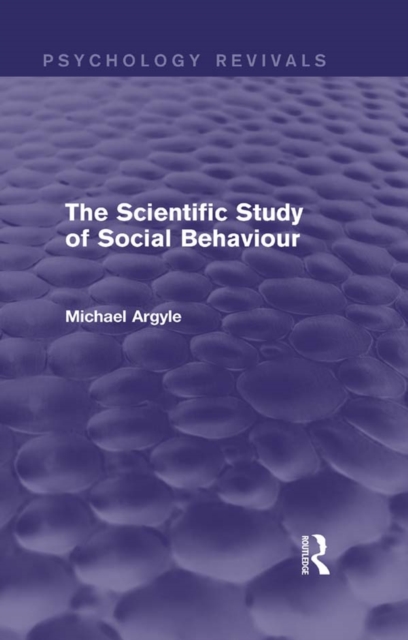 The Scientific Study of Social Behaviour, EPUB eBook