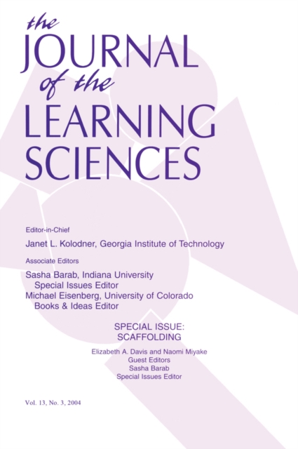 Scaffolding : A Special Issue of the Journal of the Learning Sciences, EPUB eBook