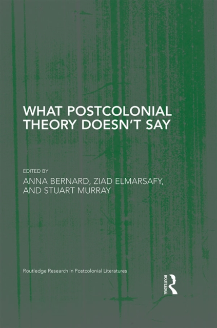 What Postcolonial Theory Doesn't Say, PDF eBook