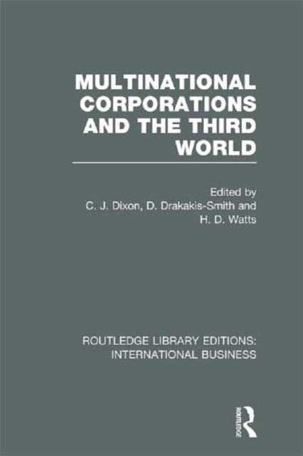 Multinational Corporations and the Third World (RLE International Business), PDF eBook