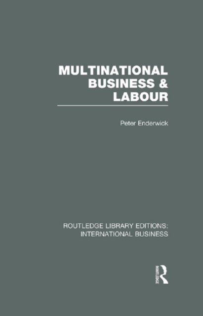 Multinational Business and Labour (RLE International Business), EPUB eBook