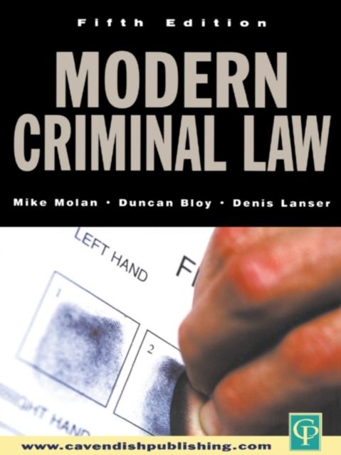 Modern Criminal Law : Fifth Edition, PDF eBook
