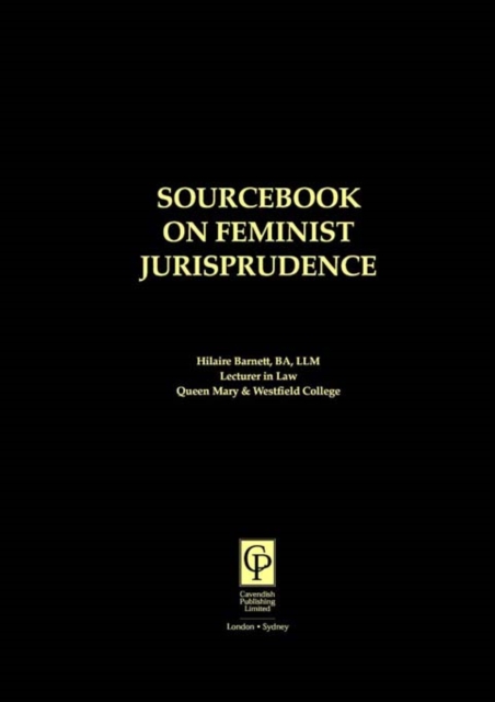 Sourcebook on Feminist Jurisprudence, PDF eBook