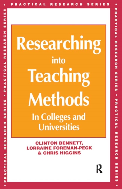Researching into Teaching Methods : In Colleges and Universities, PDF eBook