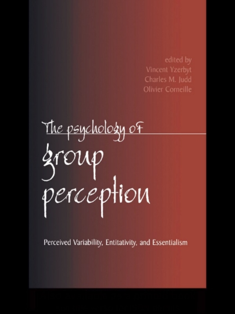 The Psychology of Group Perception, EPUB eBook