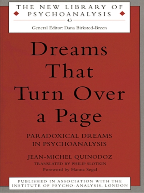 Dreams That Turn Over a Page : Paradoxical Dreams in Psychoanalysis, EPUB eBook