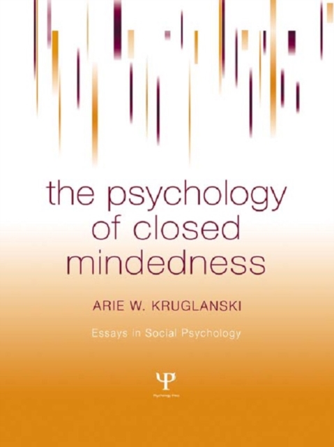 The Psychology of Closed Mindedness, EPUB eBook