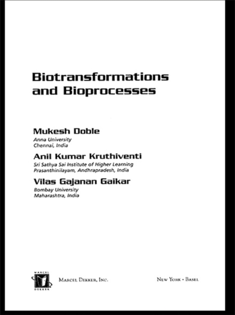Biotransformations and Bioprocesses, PDF eBook