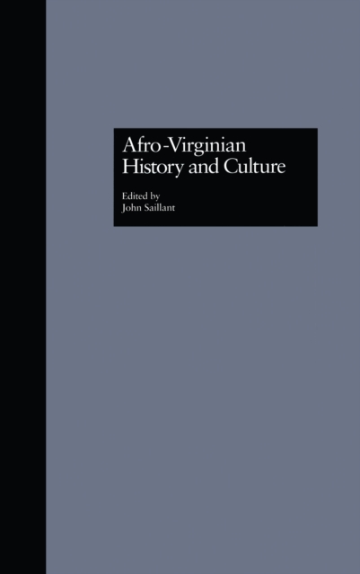 Afro-Virginian History and Culture, EPUB eBook