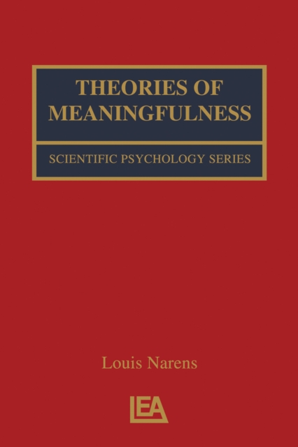 Theories of Meaningfulness, PDF eBook