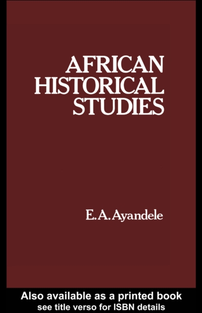 African Historical Studies, PDF eBook