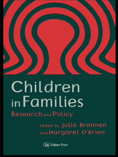 Children In Families : Research And Policy, PDF eBook