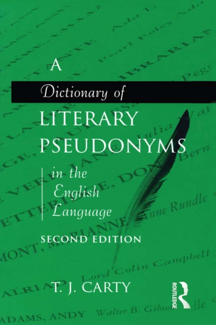 A Dictionary of Literary Pseudonyms in the English Language, PDF eBook