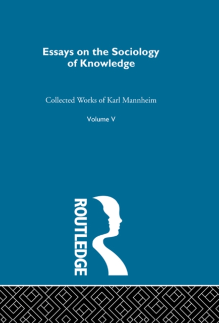 Essays on the Sociology of Knowledge, EPUB eBook