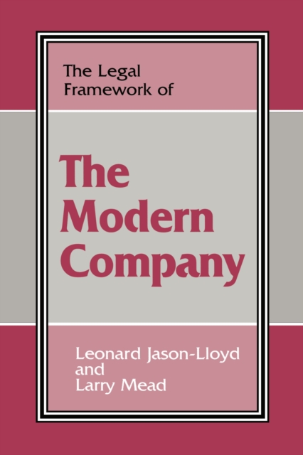 The Legal Framework of the Modern Company, PDF eBook
