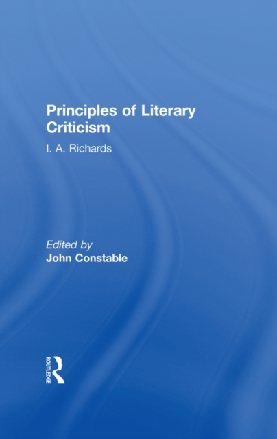 Principles of Literary Criticism V3, PDF eBook
