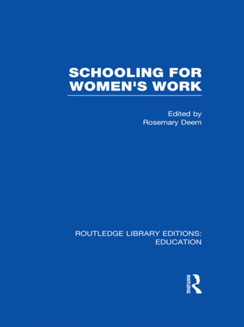 Schooling for Women's Work, PDF eBook