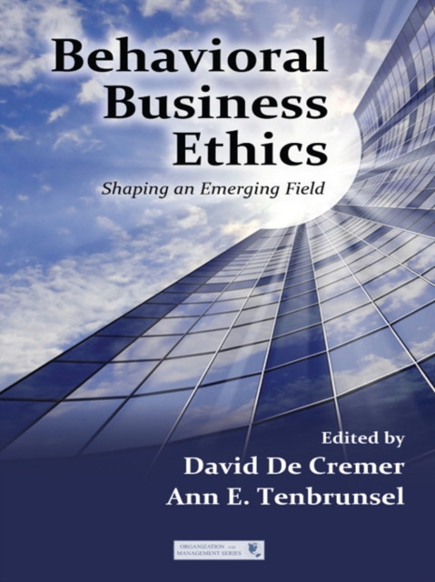 Behavioral Business Ethics : Shaping an Emerging Field, PDF eBook