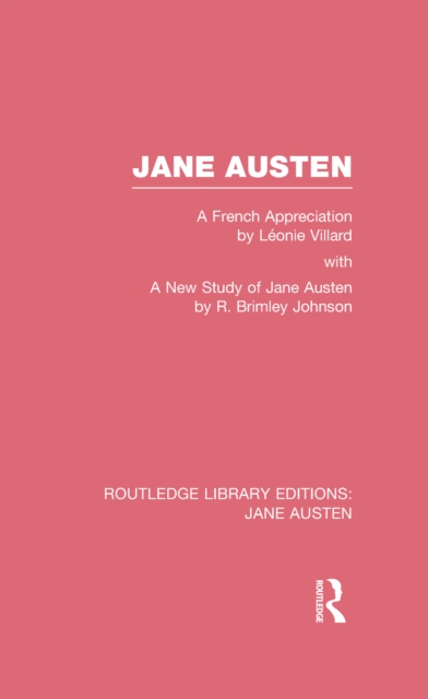 Jane Austen (RLE Jane Austen) : A French Appreciation, EPUB eBook