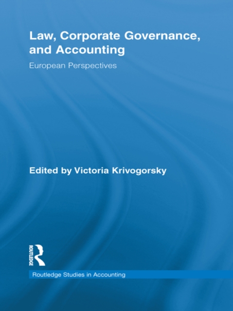 Law, Corporate Governance and Accounting : European Perspectives, EPUB eBook