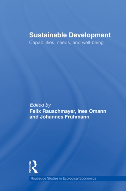 Sustainable Development : Capabilities, Needs, and Well-being, EPUB eBook