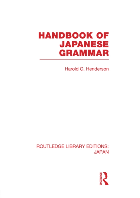 Handbook of Japanese Grammar, EPUB eBook