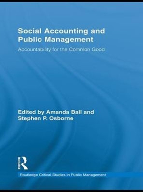 Social Accounting and Public Management : Accountability for the Public Good, PDF eBook