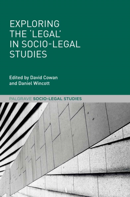 Exploring the 'Legal' in Socio-Legal Studies, PDF eBook