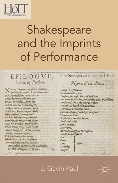 Shakespeare and the Imprints of Performance, PDF eBook