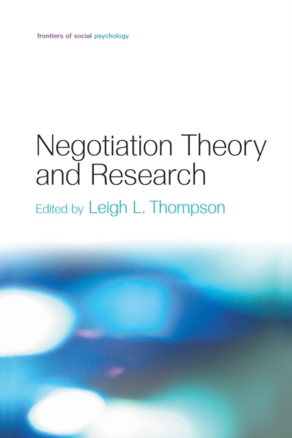 Negotiation Theory and Research, Paperback / softback Book