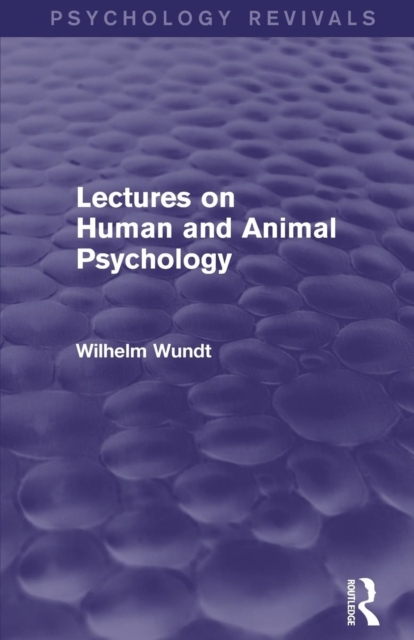 Lectures on Human and Animal Psychology, Paperback / softback Book